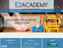 Tablet Screenshot of e2academy.com